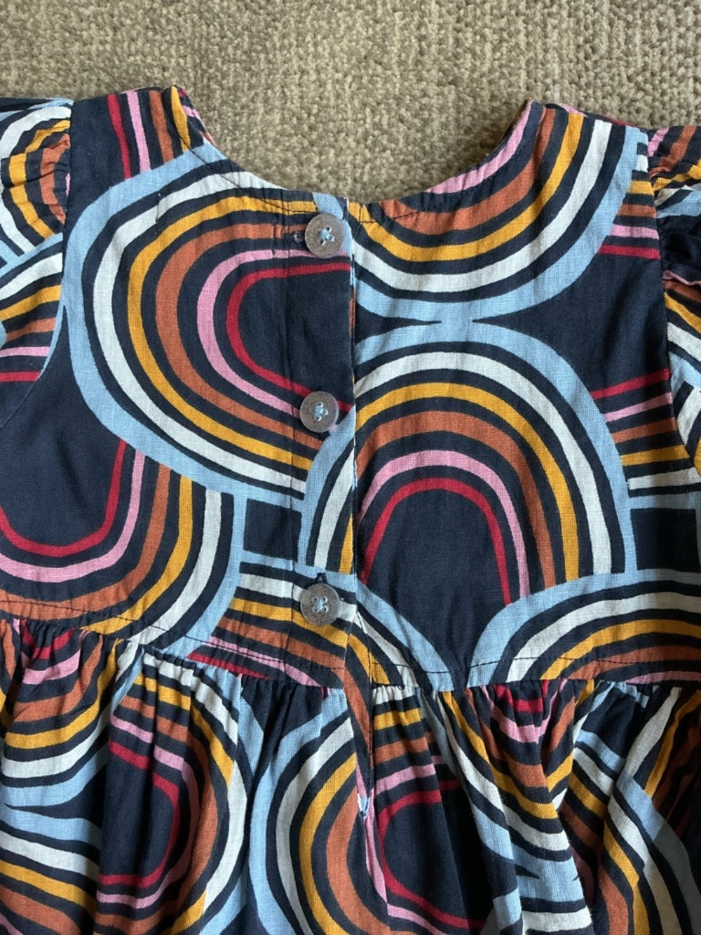 💙Pink Chicken Dress - Multicolor ~ Sz 3T - Picture 5 of 13